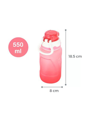 Nova Kids Water Bottle with Straw, 550ml, Pink