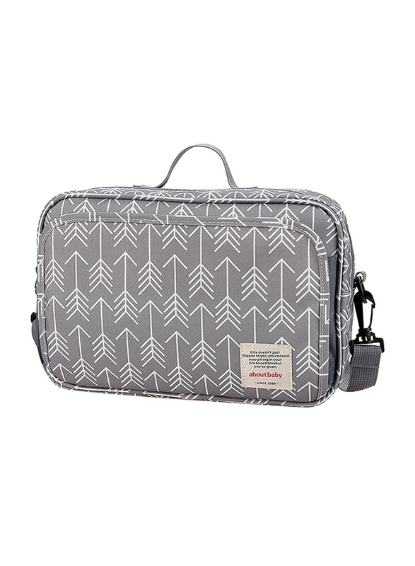 

Little Story Baby Changing Clutch Kit Diaper Bag, Melange Grey