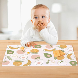 Sunveno Disposable Travel Multipurpose Baby Feeding Placemats, 20 Pieces, White