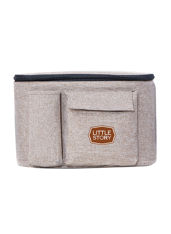 Little Story Stroller Organizer Travel Bag, Light Grey