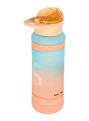 Nova Kids Water Bottle with Straw, 1000ml, Orange