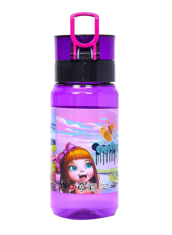 Eazy Kids Water Bottle, 500ml, Purple