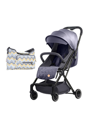 Teknum Travel Lite Stroller, SLD with Sunveno Baby Stroller Organizer/Bag, Dark Grey