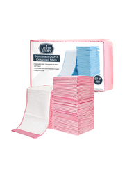 Little Story Disposable Diaper Changing Mats, 100 Pieces, Pink