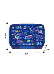 Eazy Kids Lunch Box, Astronauts, 3+ Years, 850ml, Blue