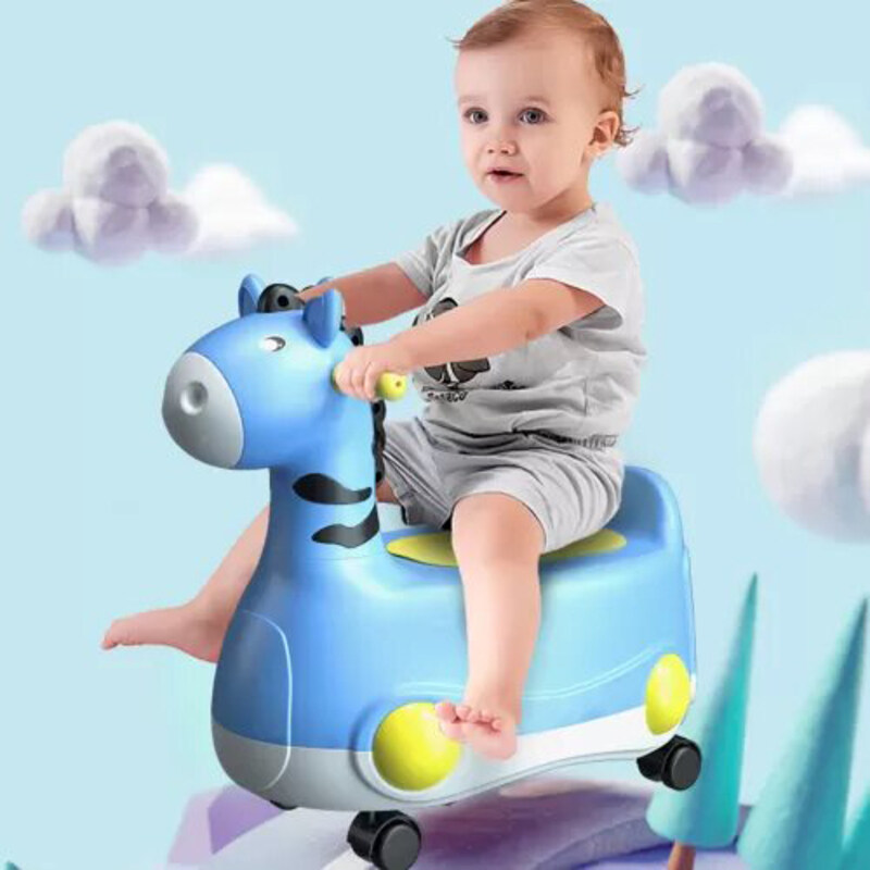 Eazy Kids Horse Potty Car, Blue