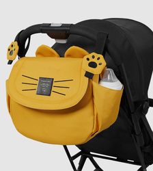 Sunveno Meow Stroller Diaper Bag, Yellow