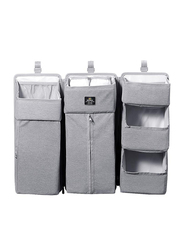 Sunveno Baby Bedside Portable Crib Organizer, Grey