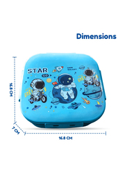 Nova Kids Square Bento Lunch Box, Galaxy Blue