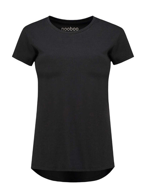 

Nooboo Luxe Bamboo Mom T-Shirt for Women, Small, Black