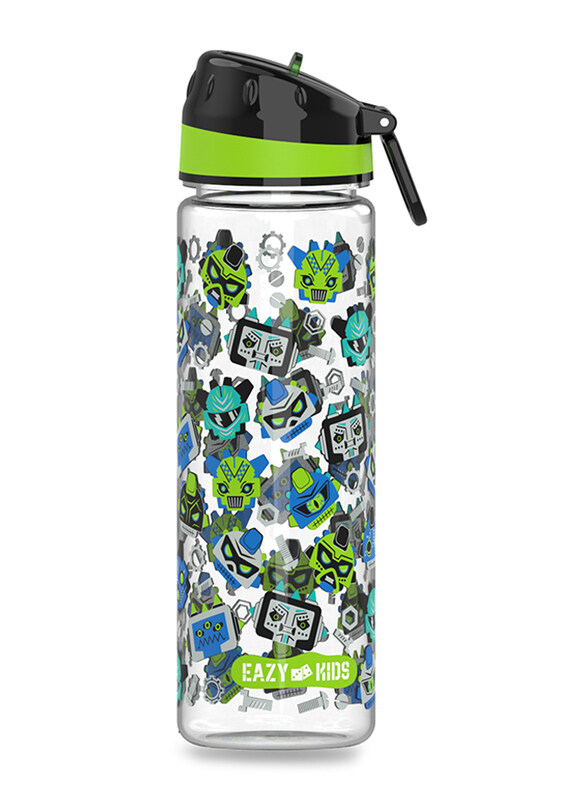 

Eazy Kids Tritan Gen Z Carry Handle Water Bottle, 650ml, Black