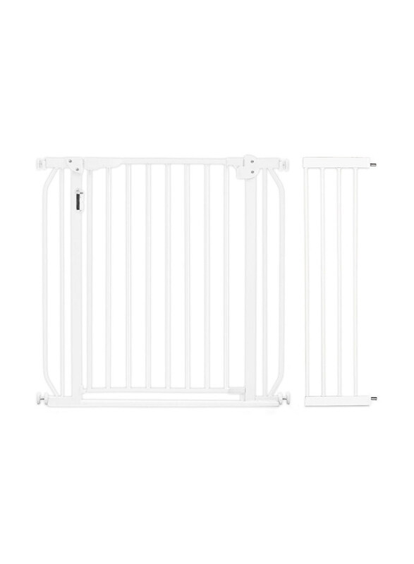 

Baby Safe Metal Safety LED Gate with 20cm Extension, White