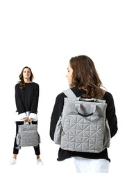 Little Story Styler Diaper Backpack Bag, Grey