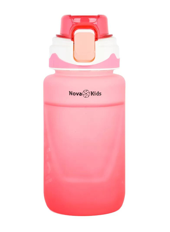 Nova Kids Water Bottle with Straw, 550ml, Pink