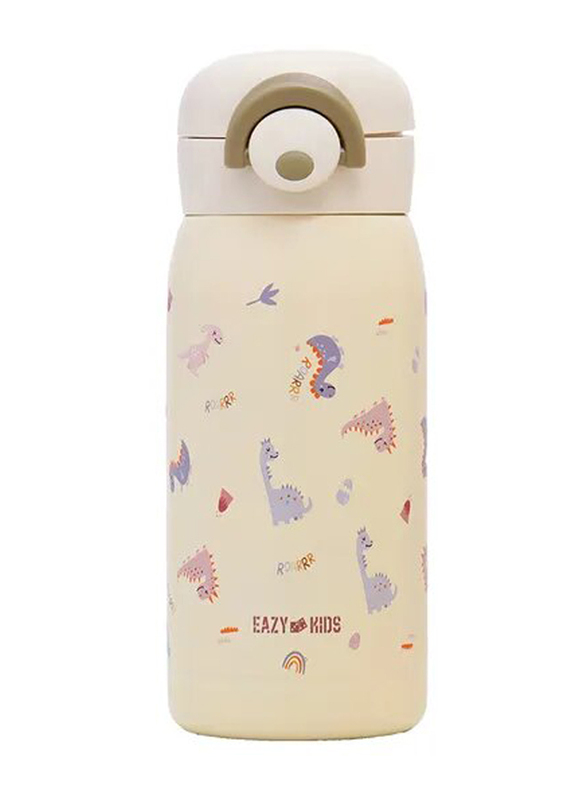 Eazy Kids Insulated School Water Bottle, 350ml, Ivory