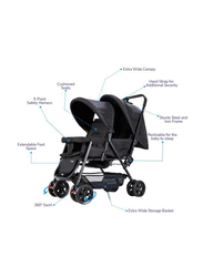 Teknum Double Baby Stroller, Black