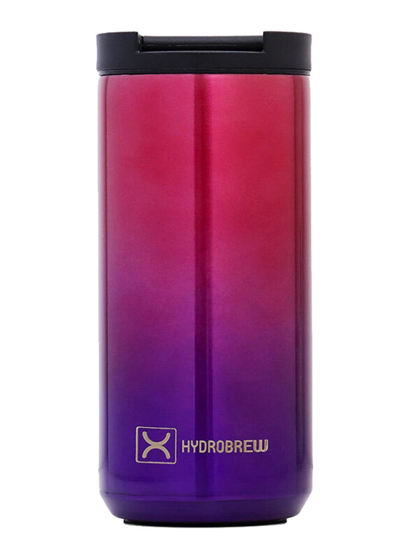 Hydrobrew 400ml Insulated Tumbler Water Bottle, Chrome