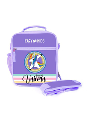 Eazy Kids Unicorn Bento Lunch Bag For Unisex, Purple