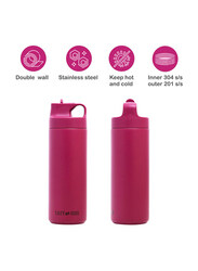 Eazy Kids Insulated Sports Water Bottle, 550ml, Pink