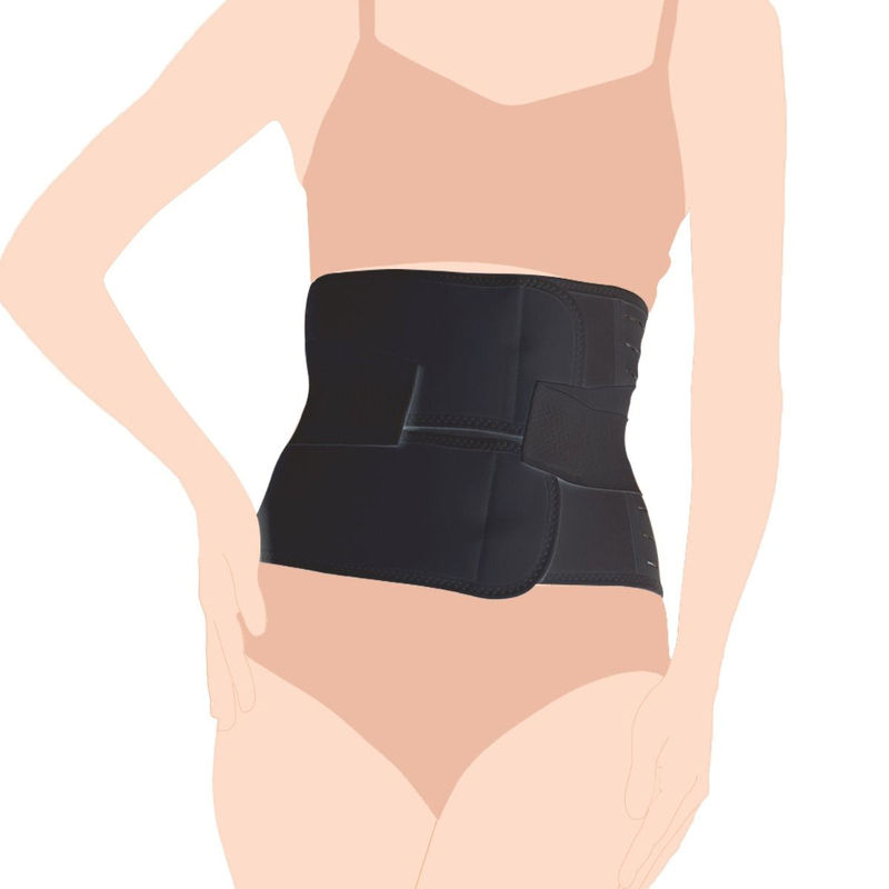 Sunveno Abdominal Support Maternity Cross Grip Belly Wrap, Black, Large