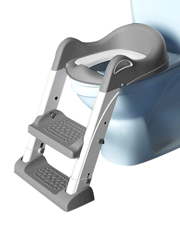

Eazy Kids Step Stool Foldable Potty Trainer Seat, Grey