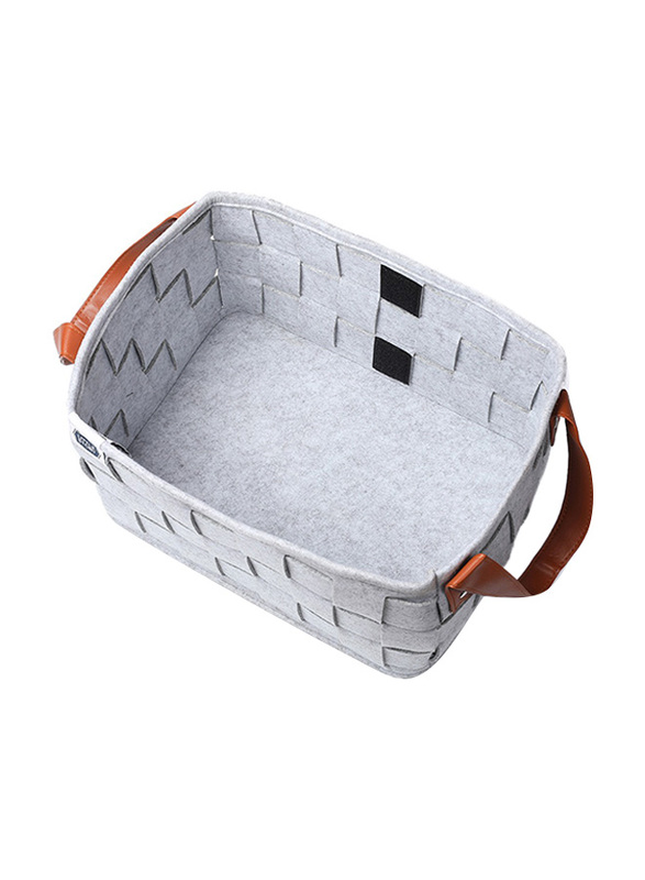 Little Story Multipurpose/Laundry Caddy Basket Felt, Grey