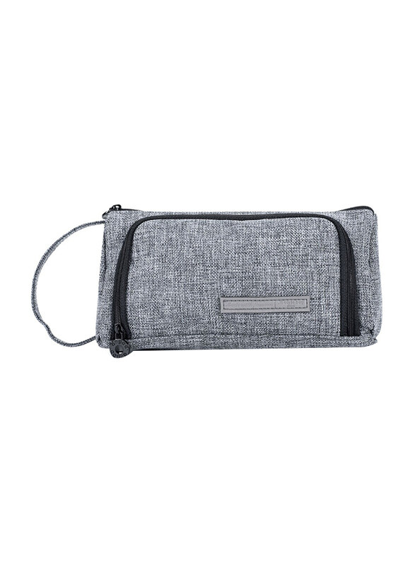 Eazy Kids Pencil Bag For Unisex, Grey