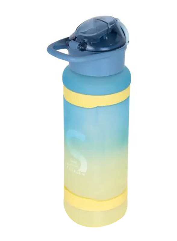 Nova Kids Water Bottle with Straw, 1000ml, Blue