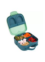 Eazy Kids Bento Box with Insulated Lunch Bag Combo for Kids, Green
