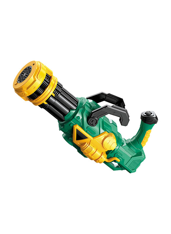 

Little Story 10 Holes Bubble Machine Gun, Ages 3+, Armor Green/Yellow