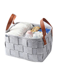 Little Story Multipurpose/Laundry Caddy Basket Felt, Grey