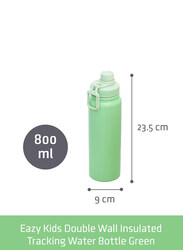 Eazy Kids Insulated Tracking Water Bottle, 800ml, Light Green