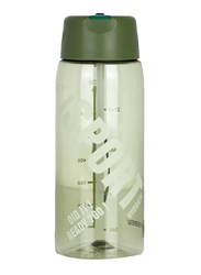 Hydrobrew Water Bottle with Grab String, 800ml, Green