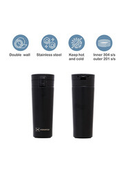 Hydrobrew 500ml Insulated Tumbler Water Bottle, Black