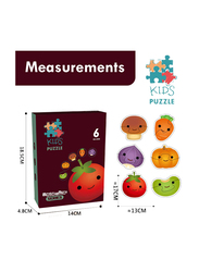 Little Story 6-Piece Vegetables Matching Puzzle