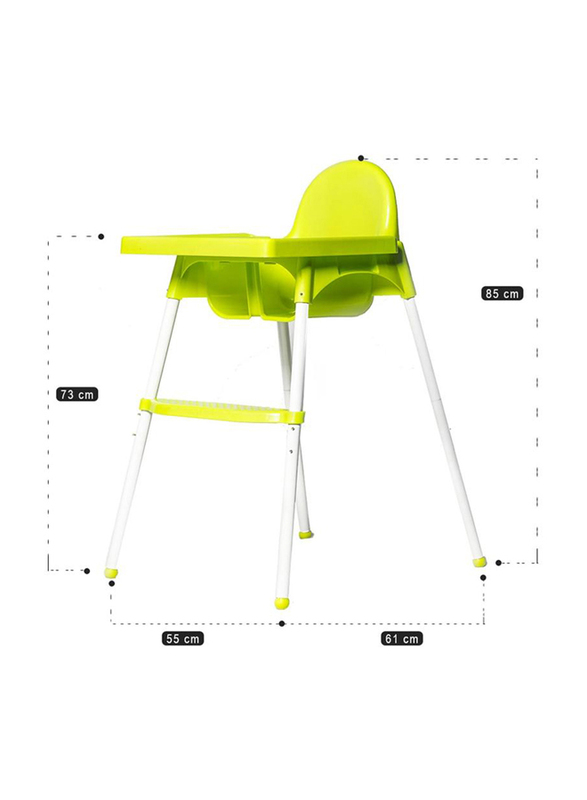 Teknum H1 Baby High Chair, One Size, Green