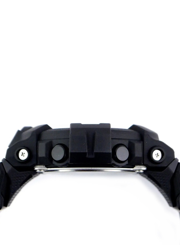 Casio G-Shock Analog + Digital Watch for Men with Resin Band, Water Resistant, GBA-800SF-1ADR, Black-Black/Orange