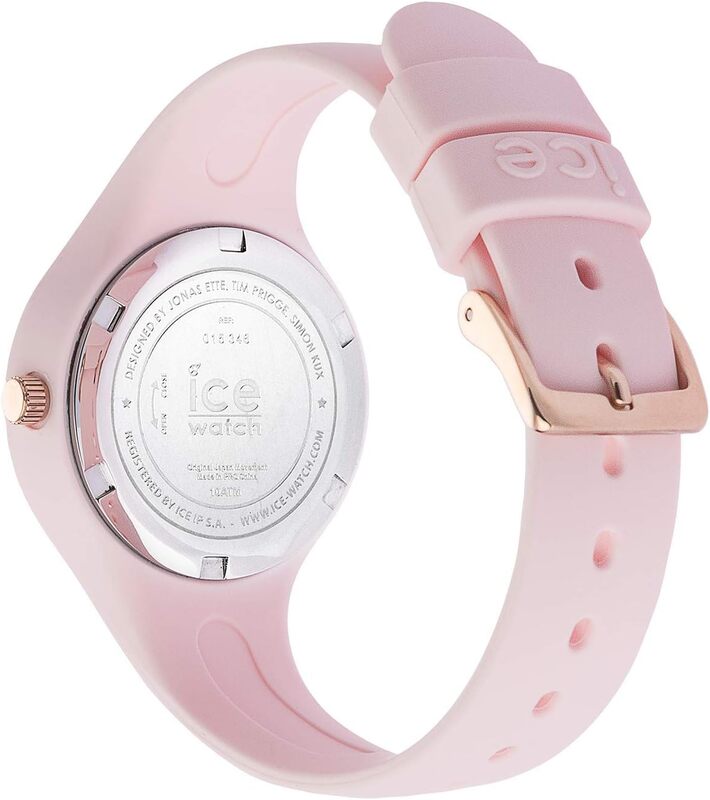 ICE-WATCH - Ice Glam Pastel Pink lady Numbers - Women's Wristwatch With Silicon Strap - 015346 (Extra small), Rose, One Size, Bracelet