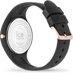 Ice-Watch - ICE sunset Black - Women's Wristwatch with Silicon Strap, Black, Small (34 mm), Small (34 mm)