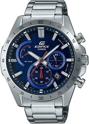 Casio Men Watch Edifice Standard Chronograph Analog Black Dial Stainless Steel Band EFR-573D-2AVUDF