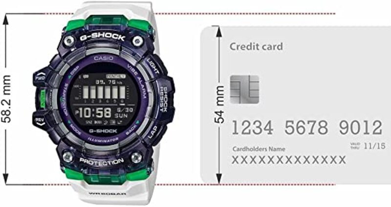 Casio G Shock Gbd 100Sm 1A7Drr Analog Digital Men's Watch White GBD 100SM 1A7DR