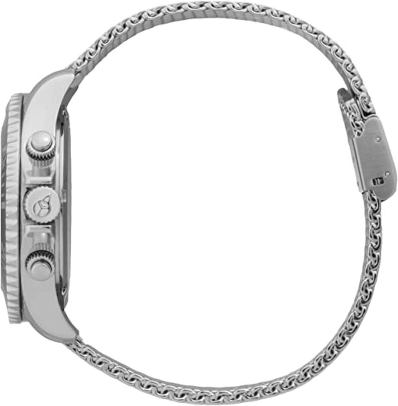 Ice-Watch - ICE Steel Mesh Blue Chrono - Men's Wristwatch with Metal Strap - Chrono - 017668  Silver, 017668-AMZUK