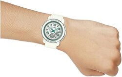 Casio Women Watch Baby-G Digital Analog Candy Color White Dial Resin Band BGA-290SW-7ADR, White