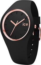 Ice-Watch - ICE Glam Black Rose-Gold - Women's Wristwatch with Silicon Strap - 000980 (Medium)