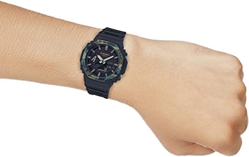 Casio G-Shock Carbon Core Guard Analog-Digital Black Dial Men's Watch - GA-2100SU-1ADR