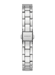 Guess Analog Watch for Women with Stainless Steel Band, Water Resistant & Chronograph, GW0413L1, Silver-White