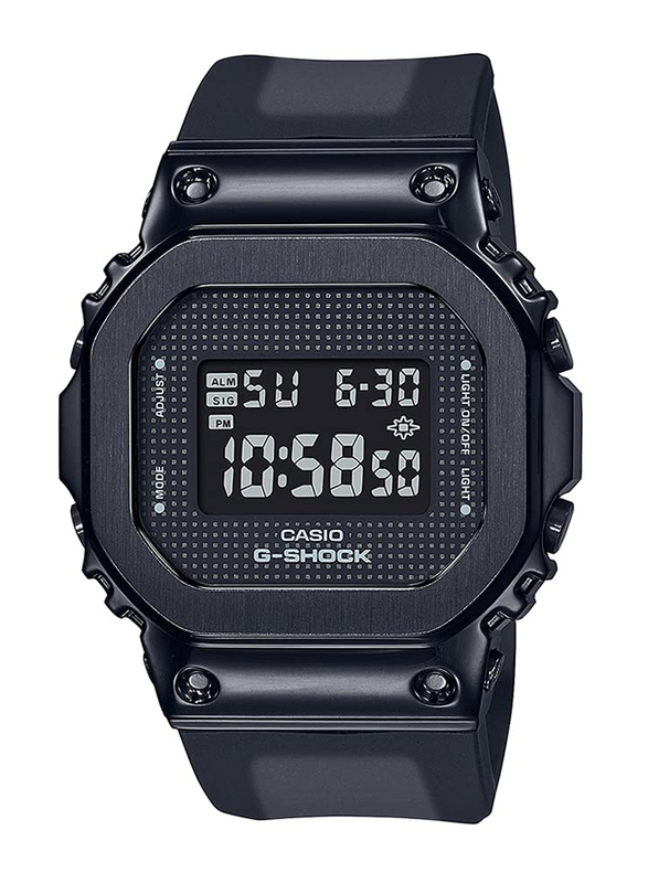 Casio G-Shock Digital Watch for Women with Resin Band, Water Resistant, GM-S5600SB-1DR, Black