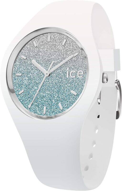 Ice Watch 013429 Ice Lo 3 Hand Watch for Women, Medium, White Blue