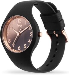 Ice-Watch - ICE sunset Black - Women's Wristwatch with Silicon Strap, Black, Small (34 mm), Small (34 mm)