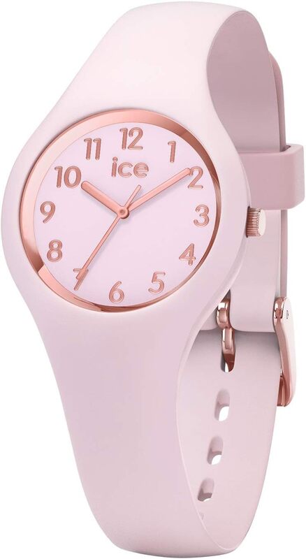 ICE-WATCH - Ice Glam Pastel Pink lady Numbers - Women's Wristwatch With Silicon Strap - 015346 (Extra small), Rose, One Size, Bracelet